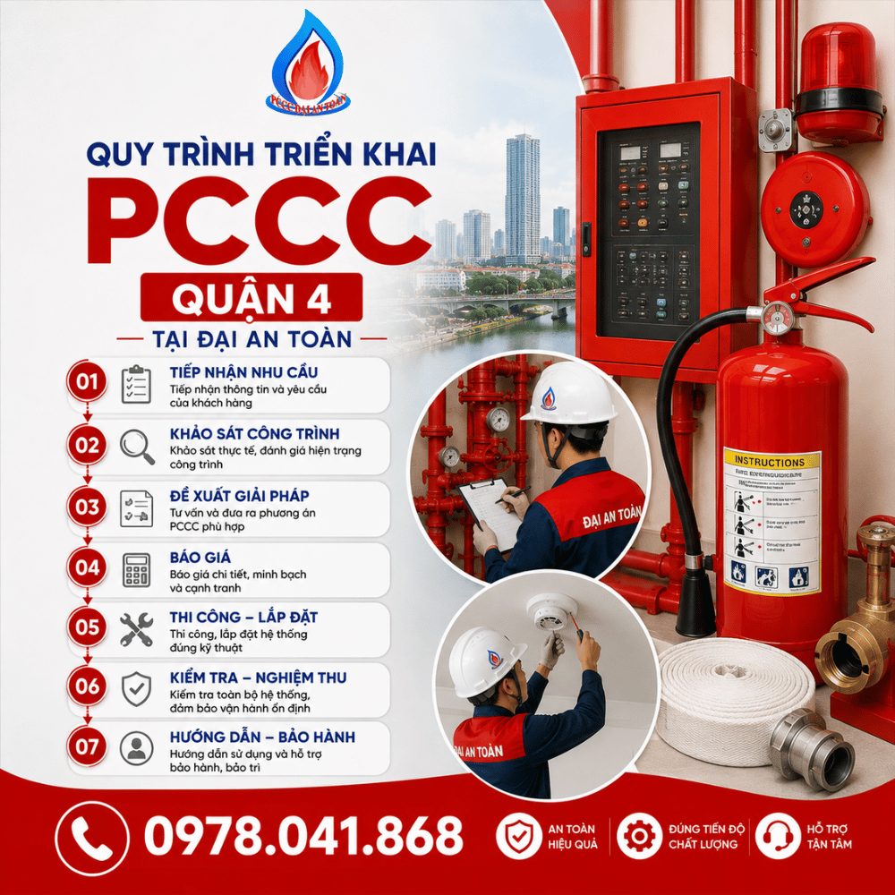 PCCC Quận 4 – Thi Công, Lắp Đặt PCCC Giá Tốt